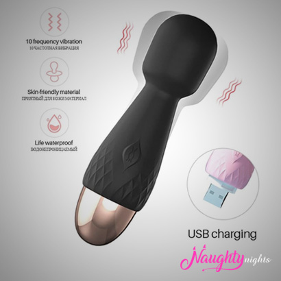 Mini USB Wand Massager + Slide Water Based Lube - 50ML